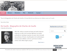 Tablet Screenshot of degaulle.brizawen.com